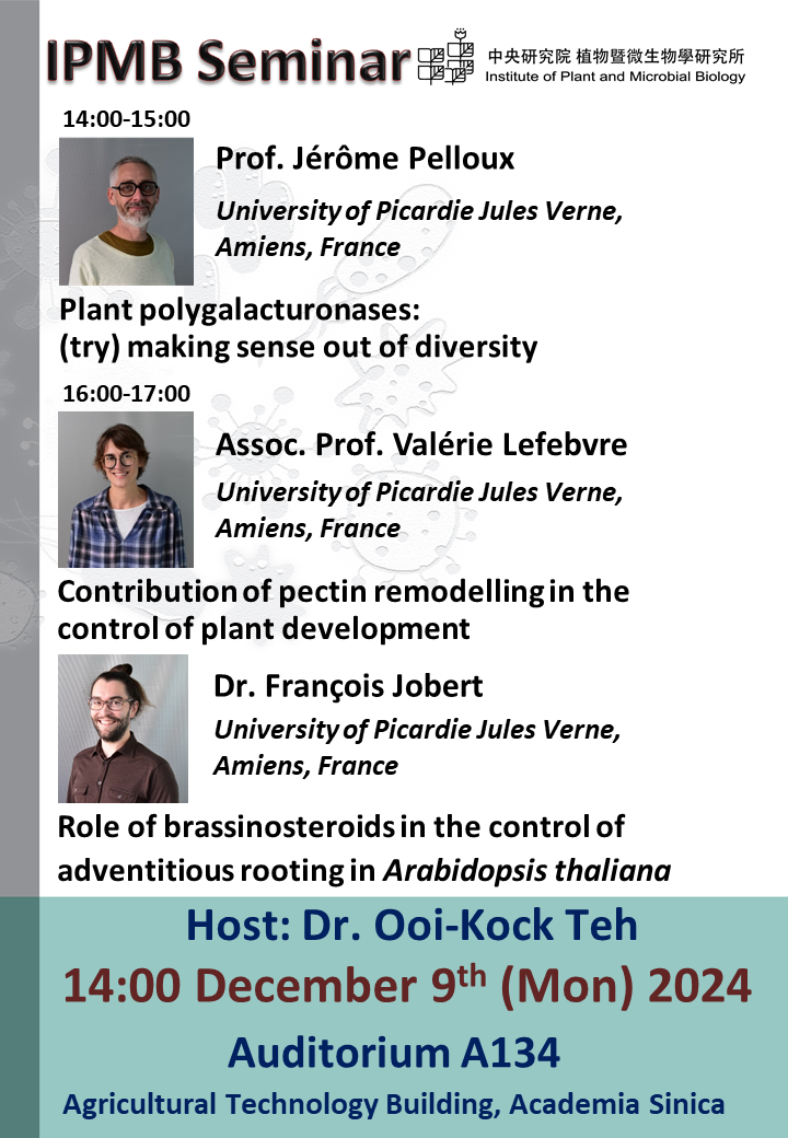 20241209_IPMB Seminar_Jérôme Pelloux and Valérie Lefebvre and François Jobert